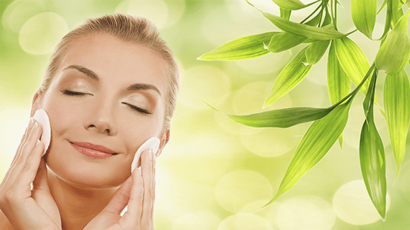 rejuvenation of facial skin with lotion
